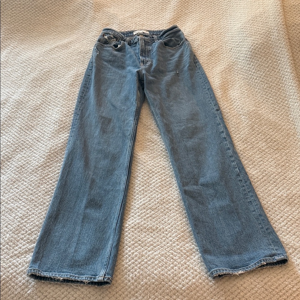 Abercrombie & Fitch Light Blue Straight Leg Jeans